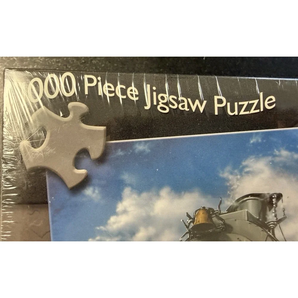 New Sealed Whistle Stop Dan Hatala 1000 pc Jigsaw Puzzle MasterPieces‎ Trains
